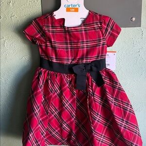 Carter's Red and Black Plaid Dress